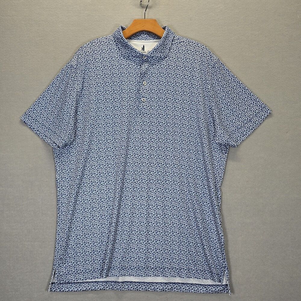 Johnnie-O Size Large Featherweight Performance Polo - Four Leaf Mens Stretch